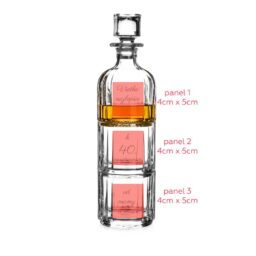 gravírovaný whisky set z krištáľového skla