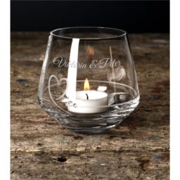 Romance svietnik s gravírovaním