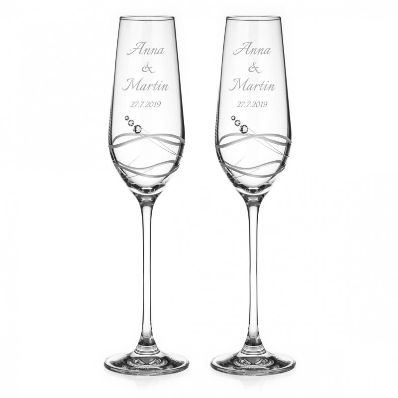 Venezia svadobné poháre na šampanské