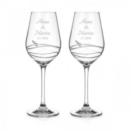 Venezia svadobné poháre na biele víno