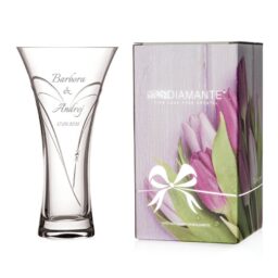 Hearts vrátane gravírovania - 25cm váza - Italianno