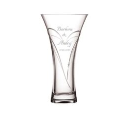 Hearts vrátane gravírovania - 25cm váza - Italianno