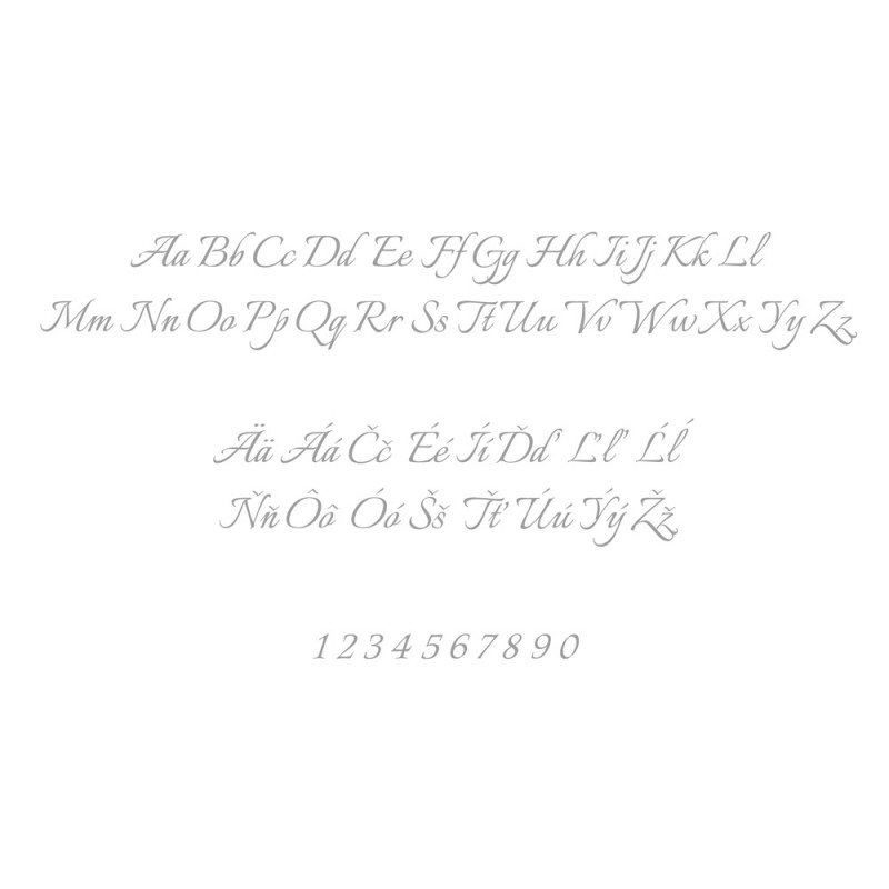 Gold Silhouette pár na biele víno s gravírovaním