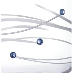 Spiral víno s modrými Swarovski kamienkami - vlastné gravírovanie
