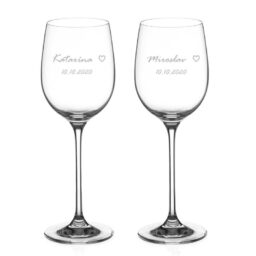 Simply Love poháre na biele víno