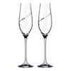 Silhouette poháre na šampanské a prosecco - 2 poháre