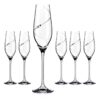 Silhouette poháre na šampanské a prosecco - 6 pohárov