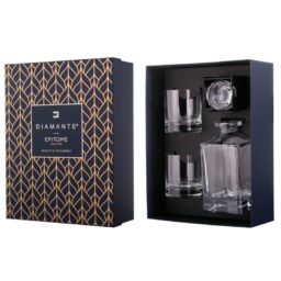 Hladký trojdielny whisky set