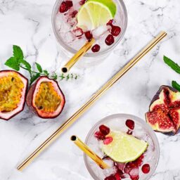 10 dlhých oceľových slamiek v zlatom prevedení + čistiaca kefka