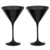 Ghost dva čierne Martini poháre