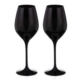 Ghost dva čierne vínové poháre
