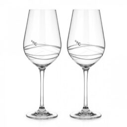 Brúsené poháre na červené víno