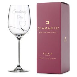 Pohár na víno pre svadobného otca