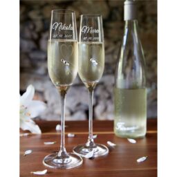 Gravírované svadobné poháre Romance